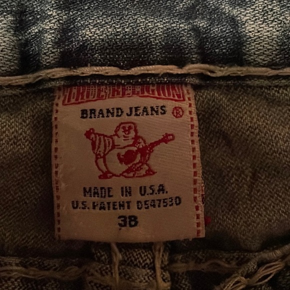 👖Vintage True Religion men's bleu jeans Size 38. - Picture 3 of 14